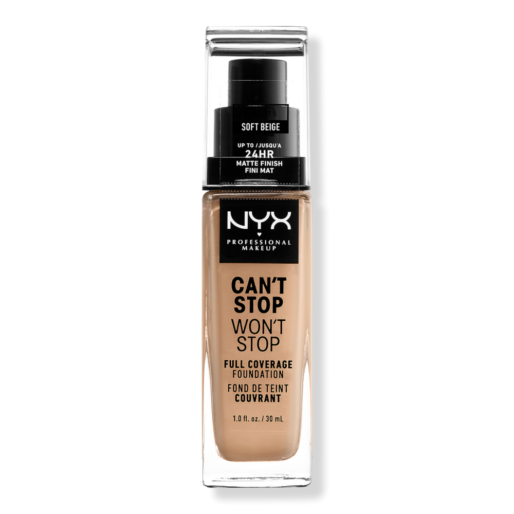 Nyx Professional Makeup Can't Stop Won't Stop 24hr Full Coverage Matte Foundation - Soft Beige In Sand
