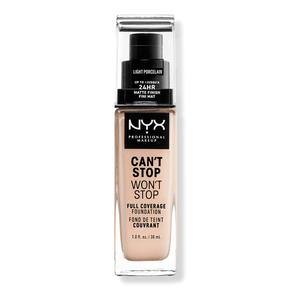 NYX Professional Makeup Can't Stop Won't Stop 24HR Full Coverage Matte Foundation #1