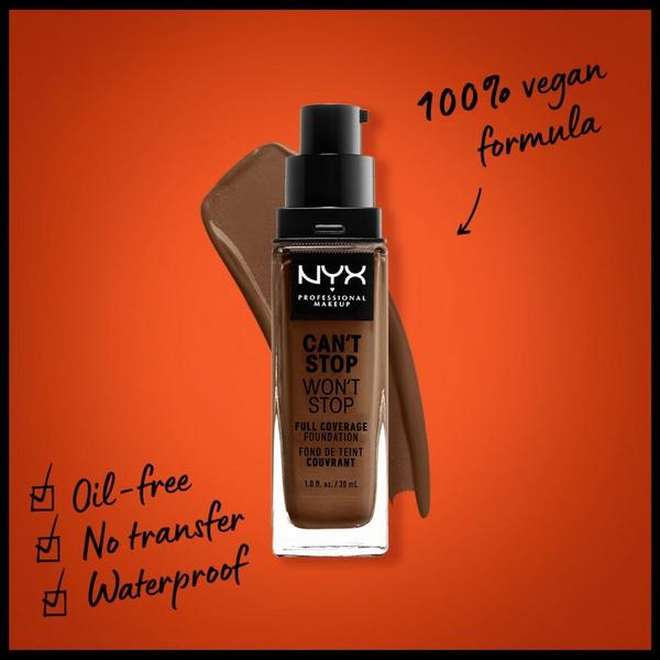 NYX Professional Makeup Can't Stop Won't Stop 24HR Full Coverage Matte Foundation #7