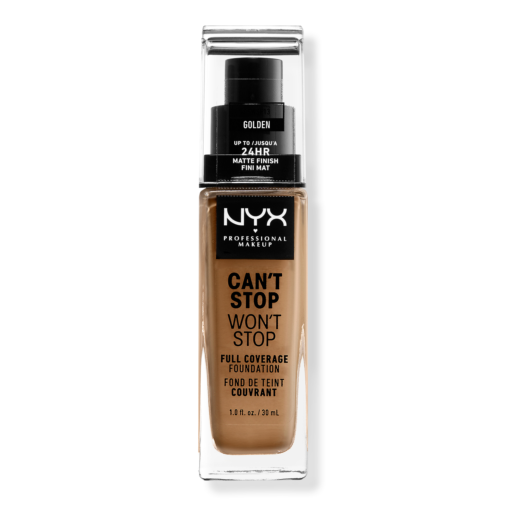 NYX Professional Makeup Can't Stop Won't Stop 24HR Full Coverage Matte Foundation #1