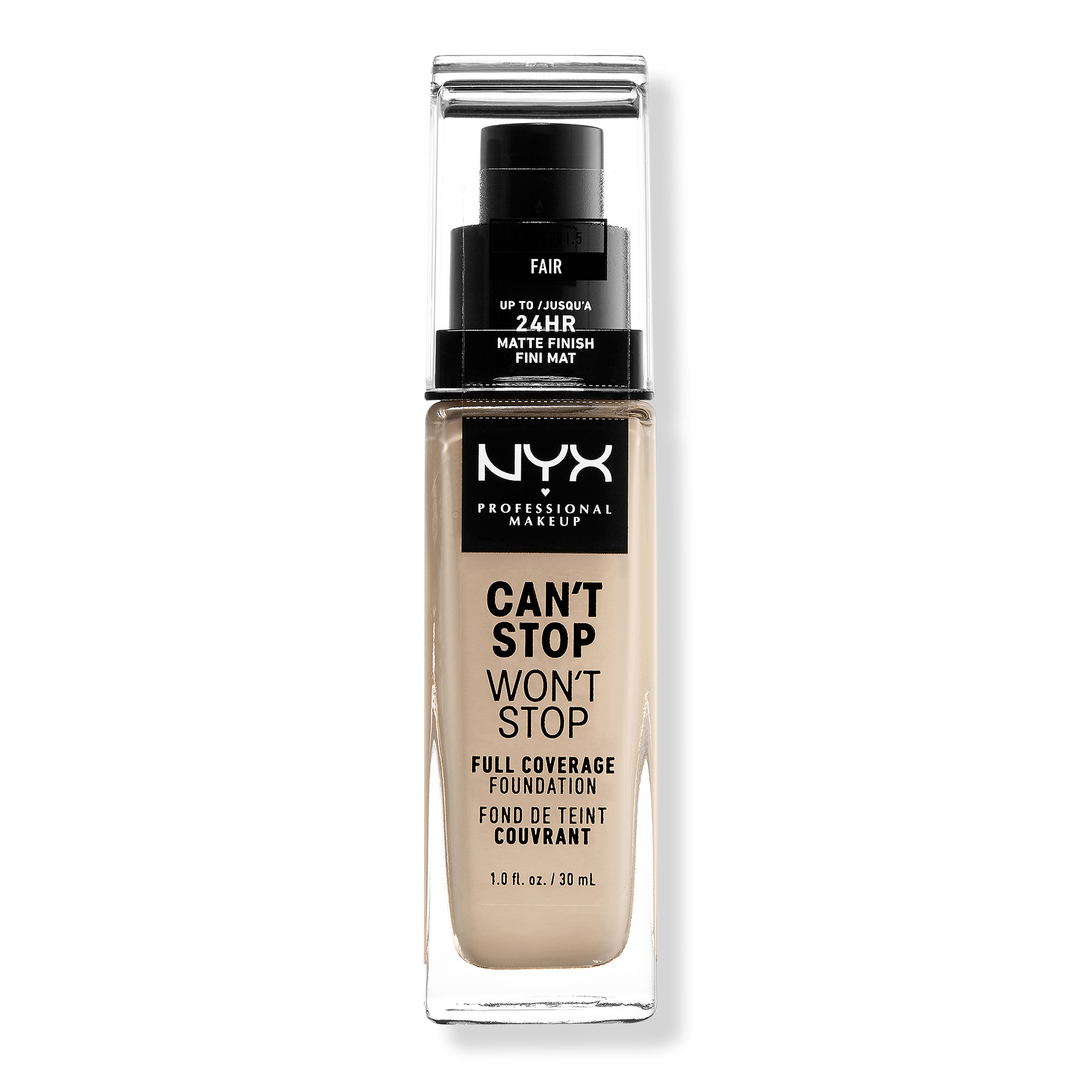 NYX Professional Makeup Can't Stop Won't Stop 24HR Full Coverage Matte Foundation #1