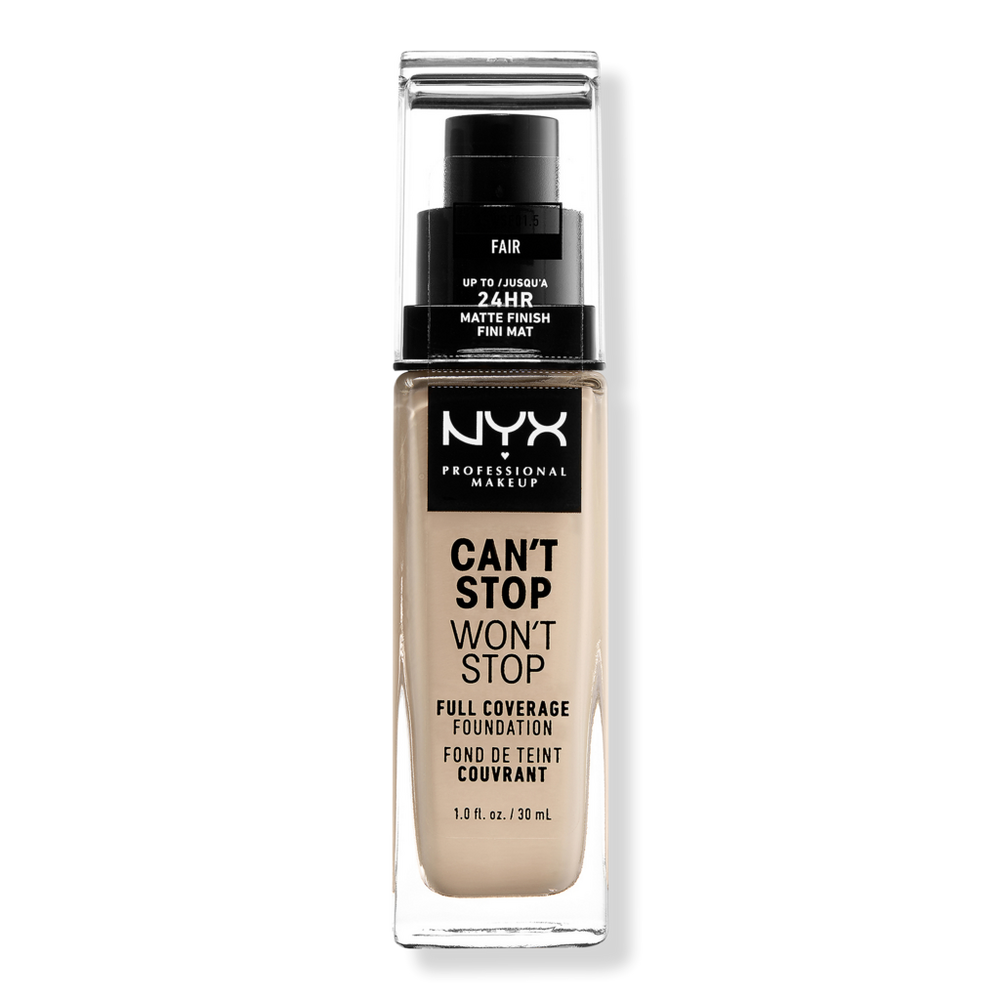 Nyx Professional Makeup Can't Stop Won't Stop 24hr Full Coverage Matte Foundation - Fair In Nude