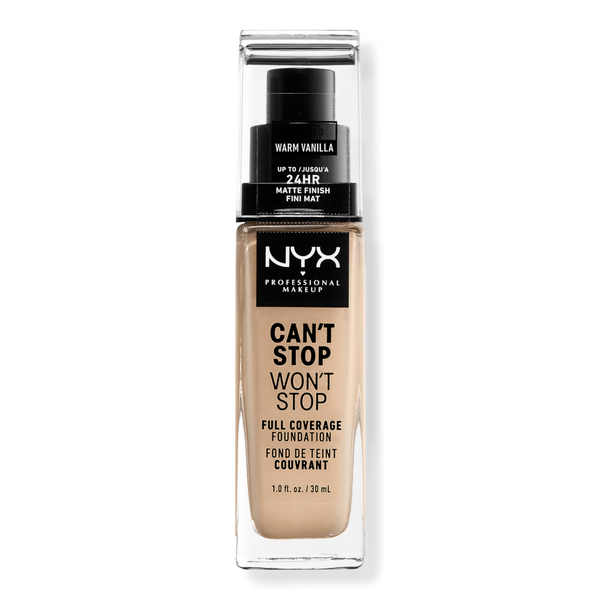 NYX Professional Makeup Can't Stop Won't Stop 24HR Full Coverage Matte Foundation #1