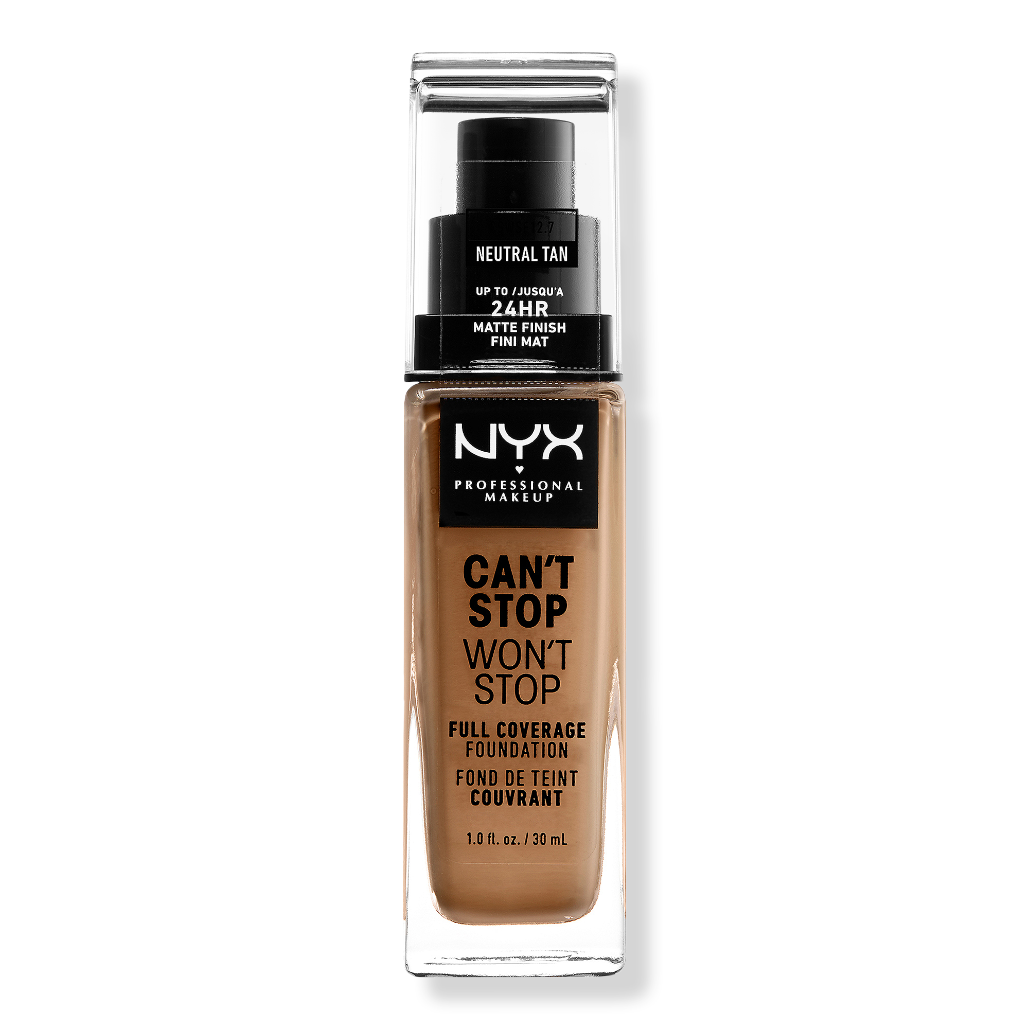 NYX Professional Makeup Can't Stop Won't Stop 24HR Full Coverage Matte Foundation #1