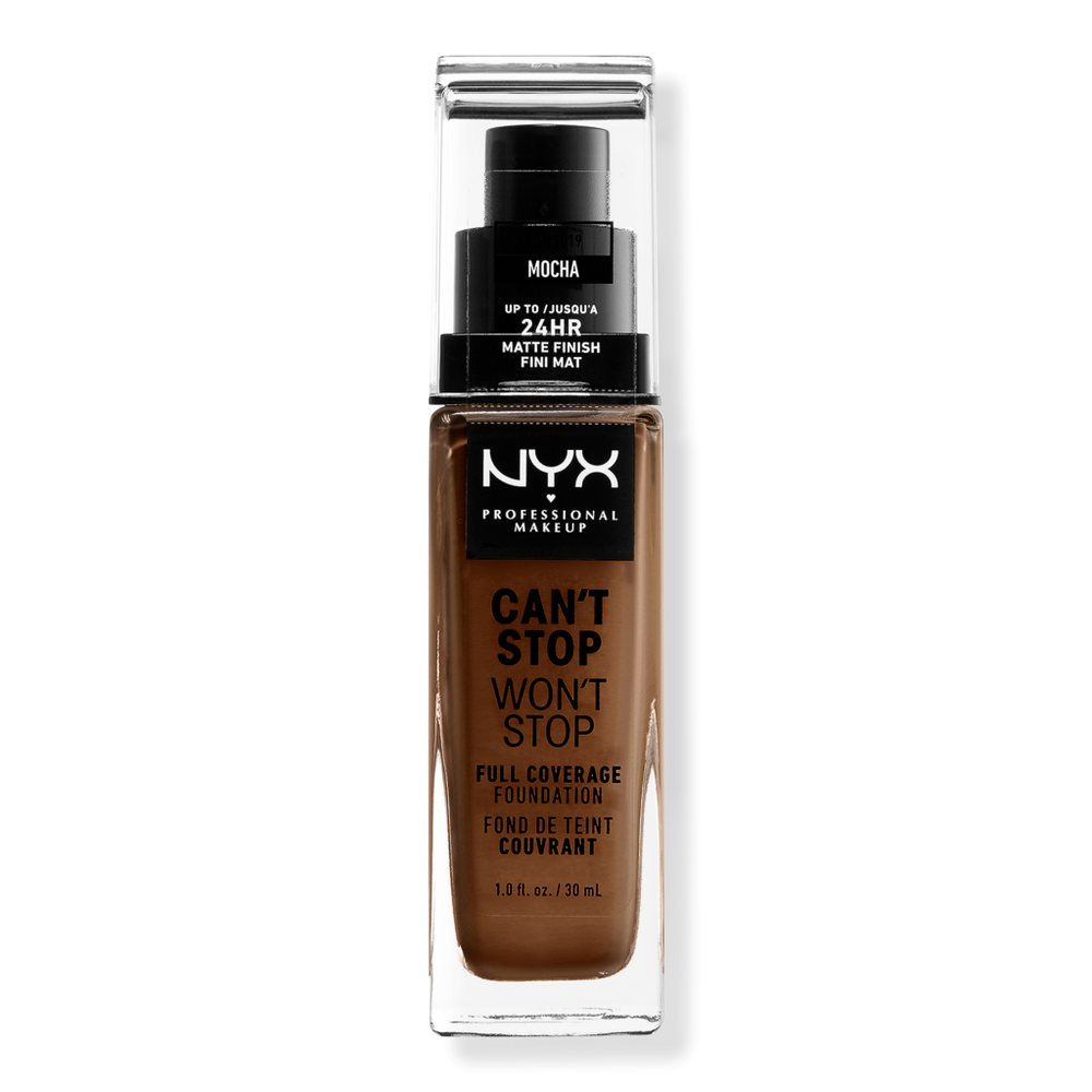 Nyx Professional Makeup Can't Stop Won't Stop 24hr Full Coverage Matte Foundation - Mocha In Brown
