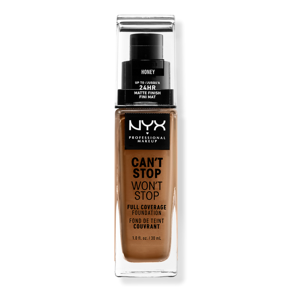 Nyx Professional Makeup Can't Stop Won't Stop 24hr Full Coverage Matte Foundation - Honey In Brown