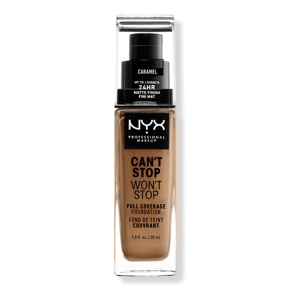 Nyx Professional Makeup Can't Stop Won't Stop 24hr Full Coverage Matte Foundation - Caramel In Brown
