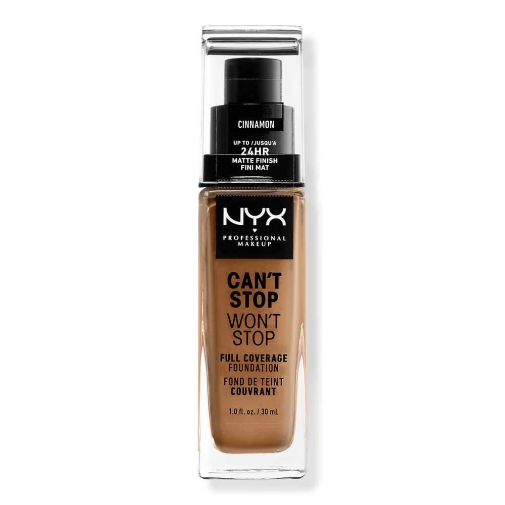 Nyx Professional Makeup Can't Stop Won't Stop 24hr Full Coverage Matte Foundation - Cinnamon In Brown
