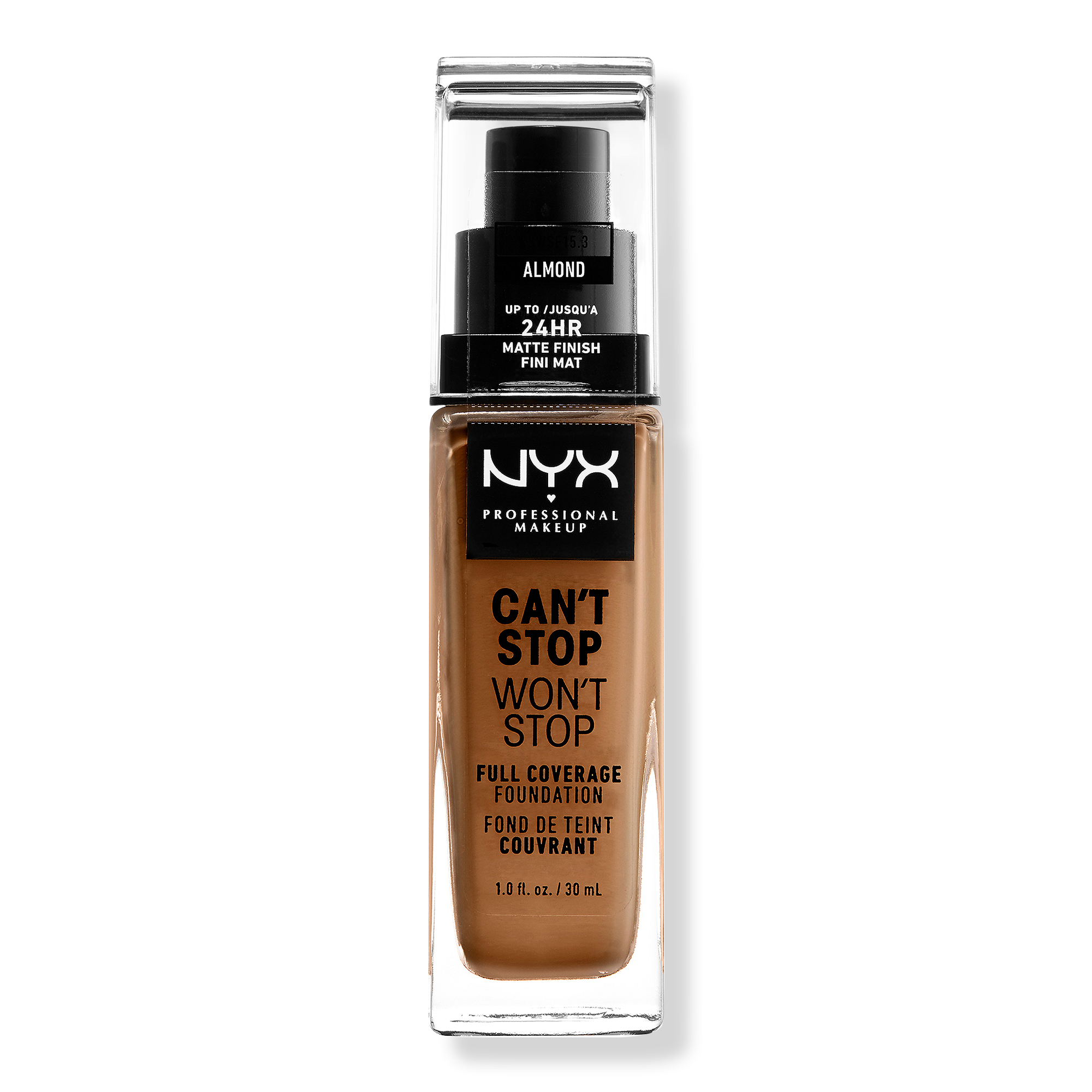 NYX Professional Makeup Can't Stop Won't Stop 24HR Full Coverage Matte Foundation #1