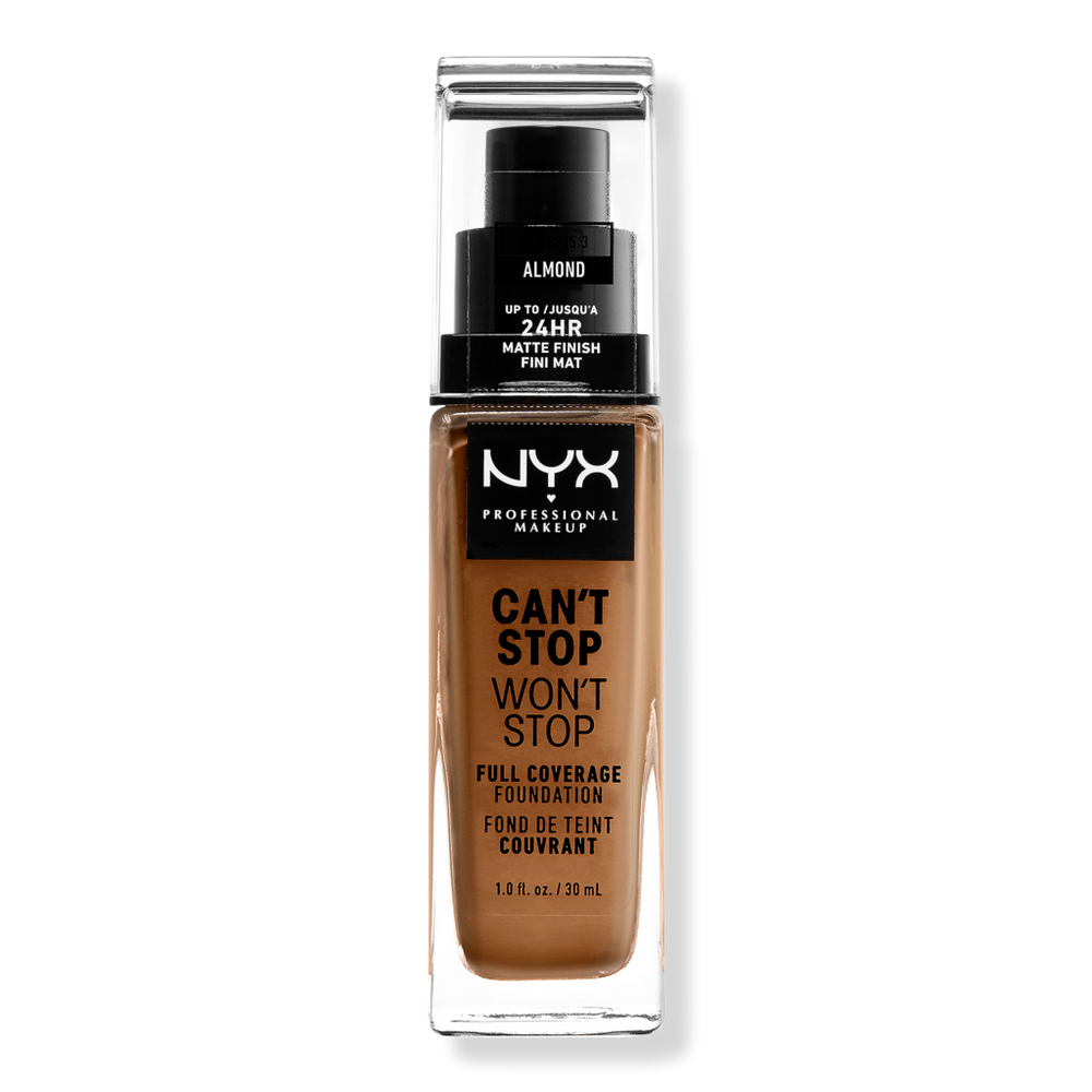 Nyx Professional Makeup Can't Stop Won't Stop 24hr Full Coverage Matte Foundation - Almond In Brown