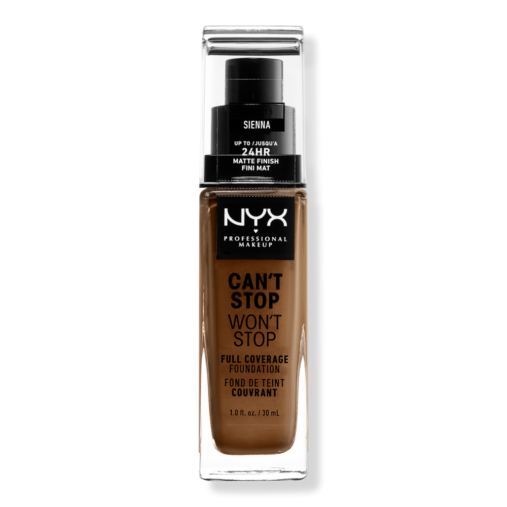 Nyx Professional Makeup Can't Stop Won't Stop 24hr Full Coverage Matte Foundation - Sienna In Brown