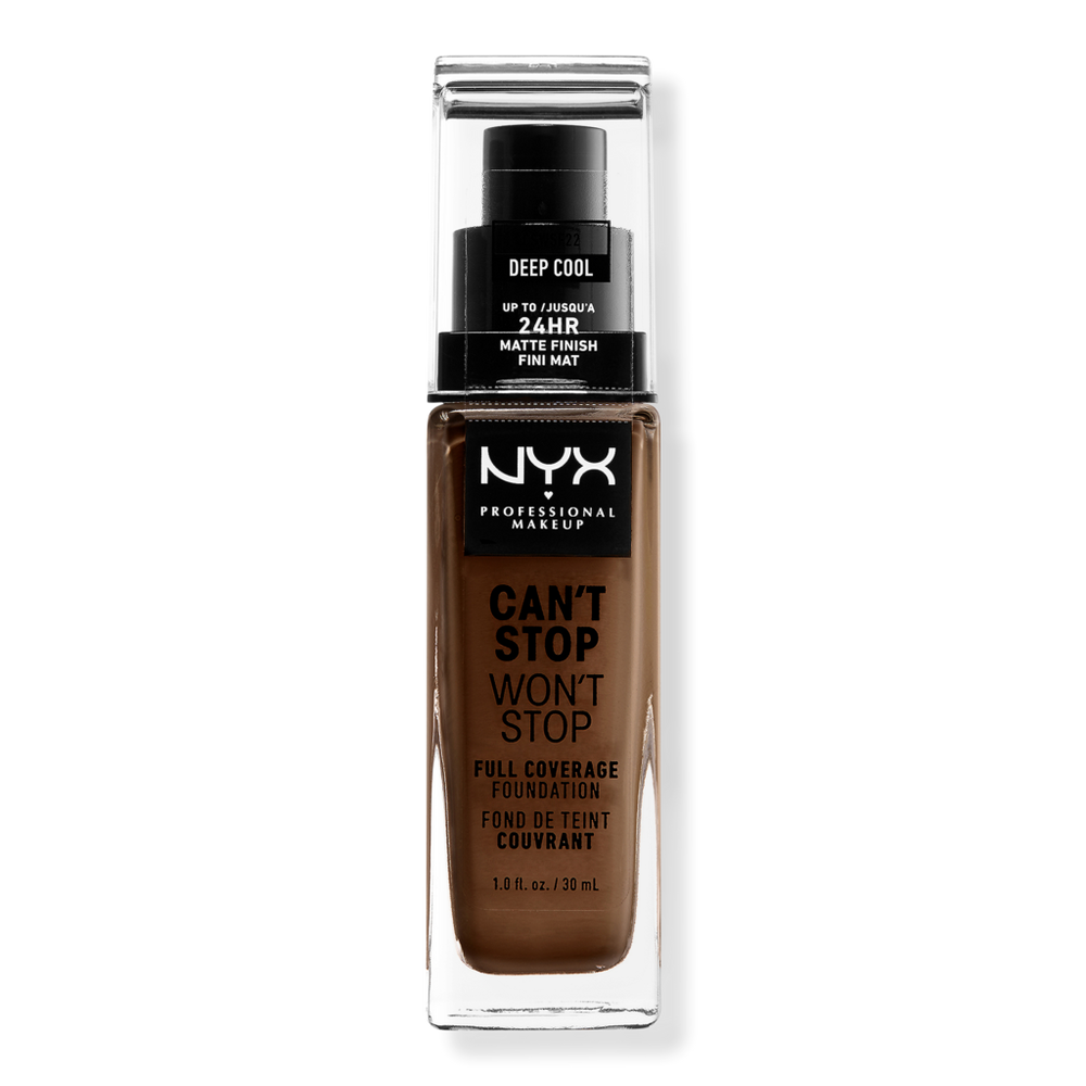 Nyx Professional Makeup Can't Stop Won't Stop 24hr Full Coverage Matte Foundation - Deep Cool