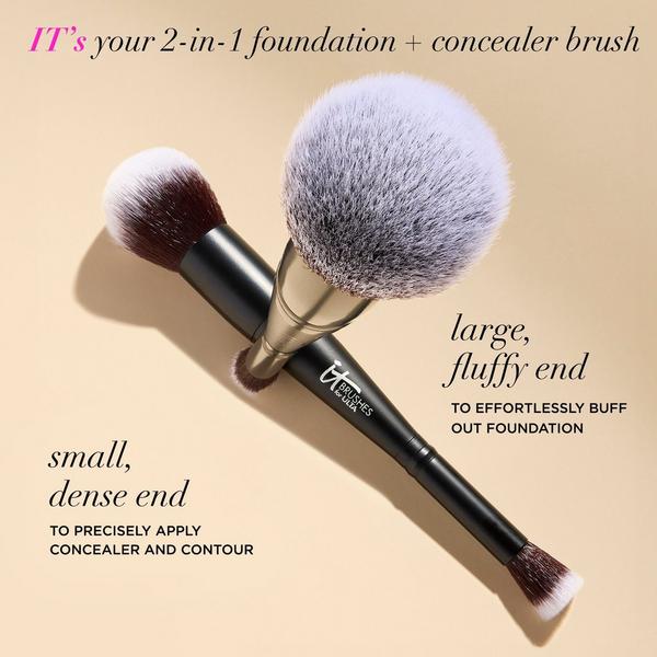 IT Brushes For ULTA Airbrush Dual-Ended Flawless Complexion Concealer & Foundation Brush #132 #2