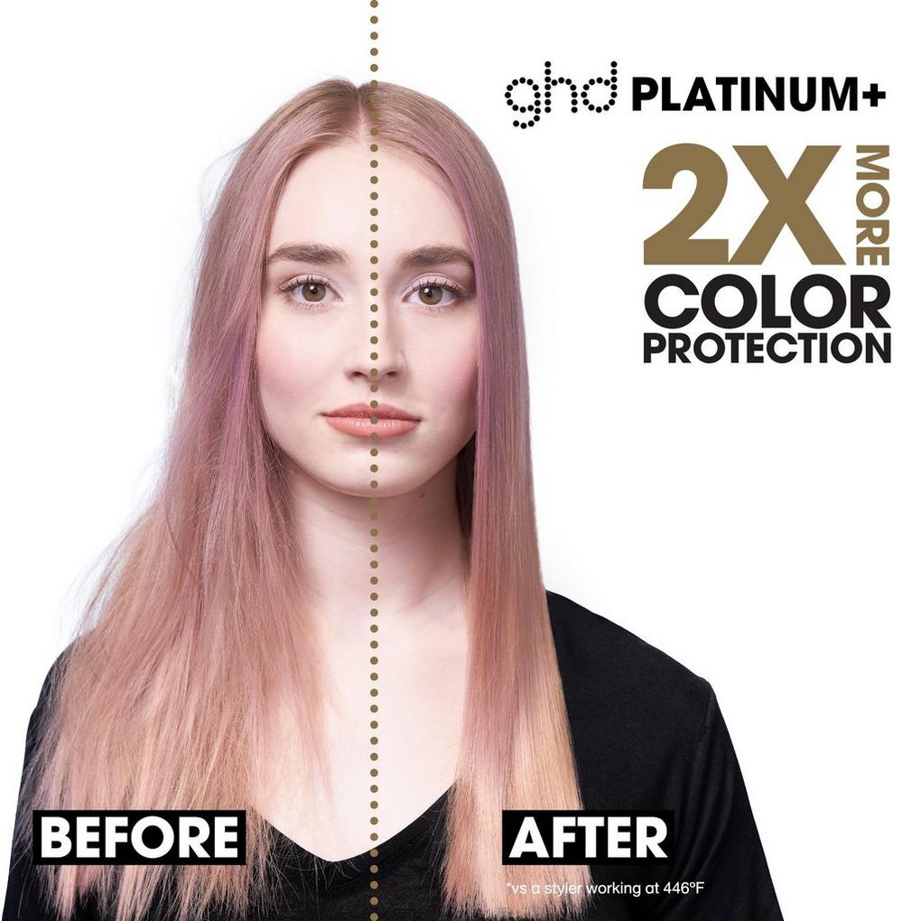 ghd Platinum+ Styler ― 1 Flat Iron Hair Straightener, Professional Ceramic  Hair Styling Tool for Stronger Hair, More Shine, & More Color Protection