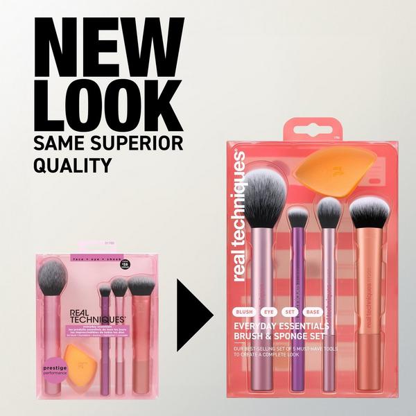 Real Techniques Everyday Essentials Makeup Brush & Sponge Set #7