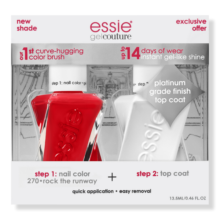 Essie Gel Couture Nail Polish + Top Coat Kit #1