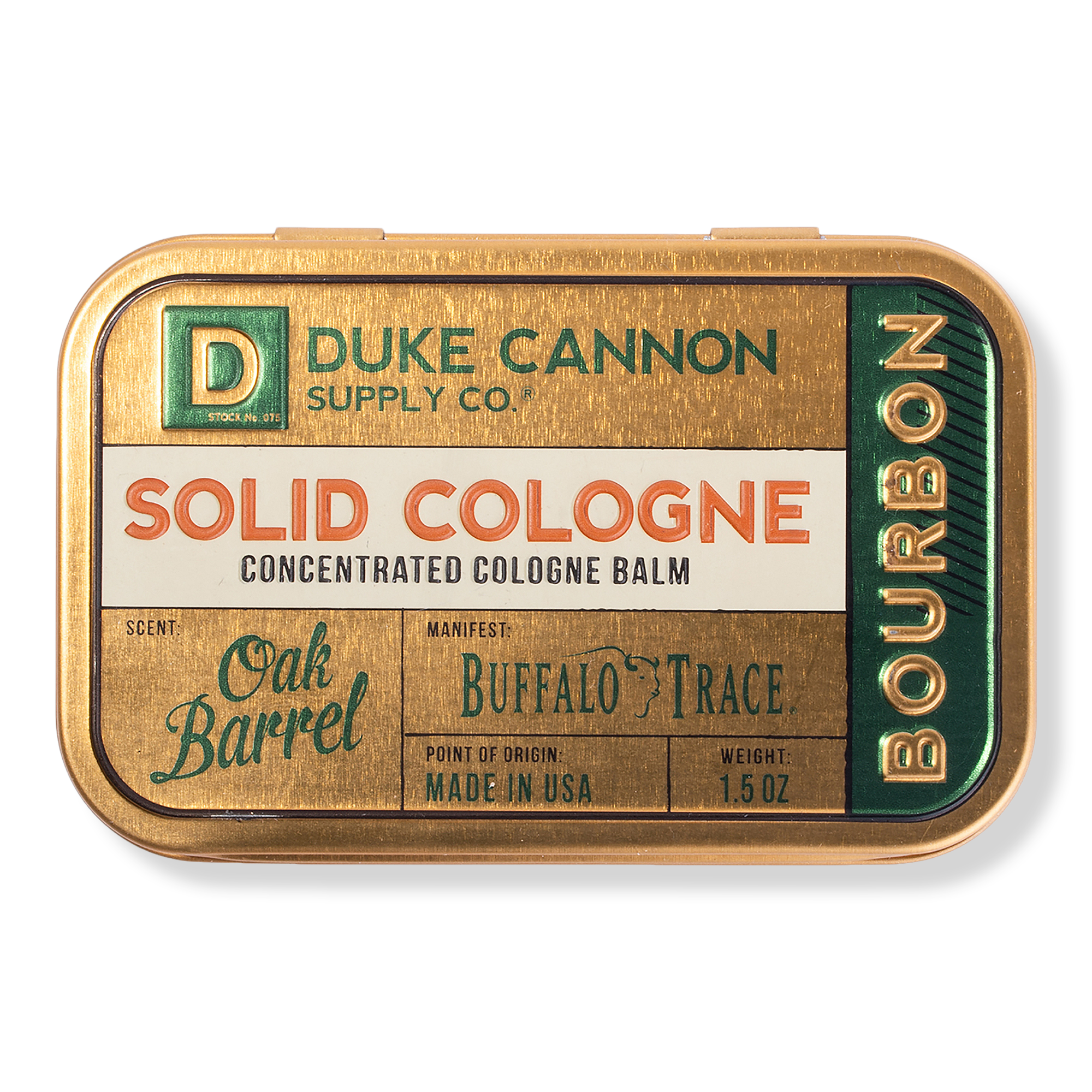 Duke Cannon Supply Co Solid Cologne - Bourbon #1