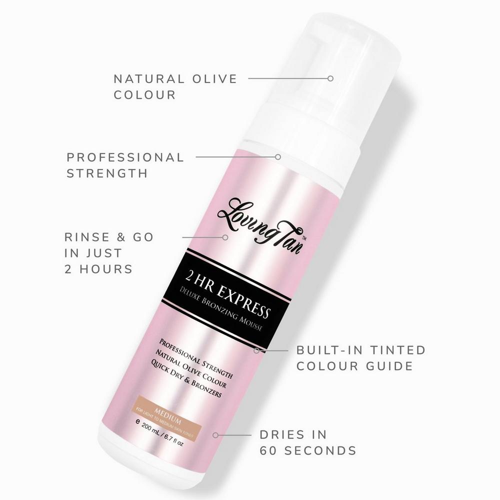 2 HR Express Self Tanning Mousse Medium - 6.7 oz