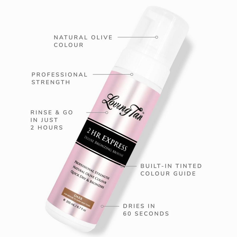 2 HR Express Self Tanning Mousse Dark