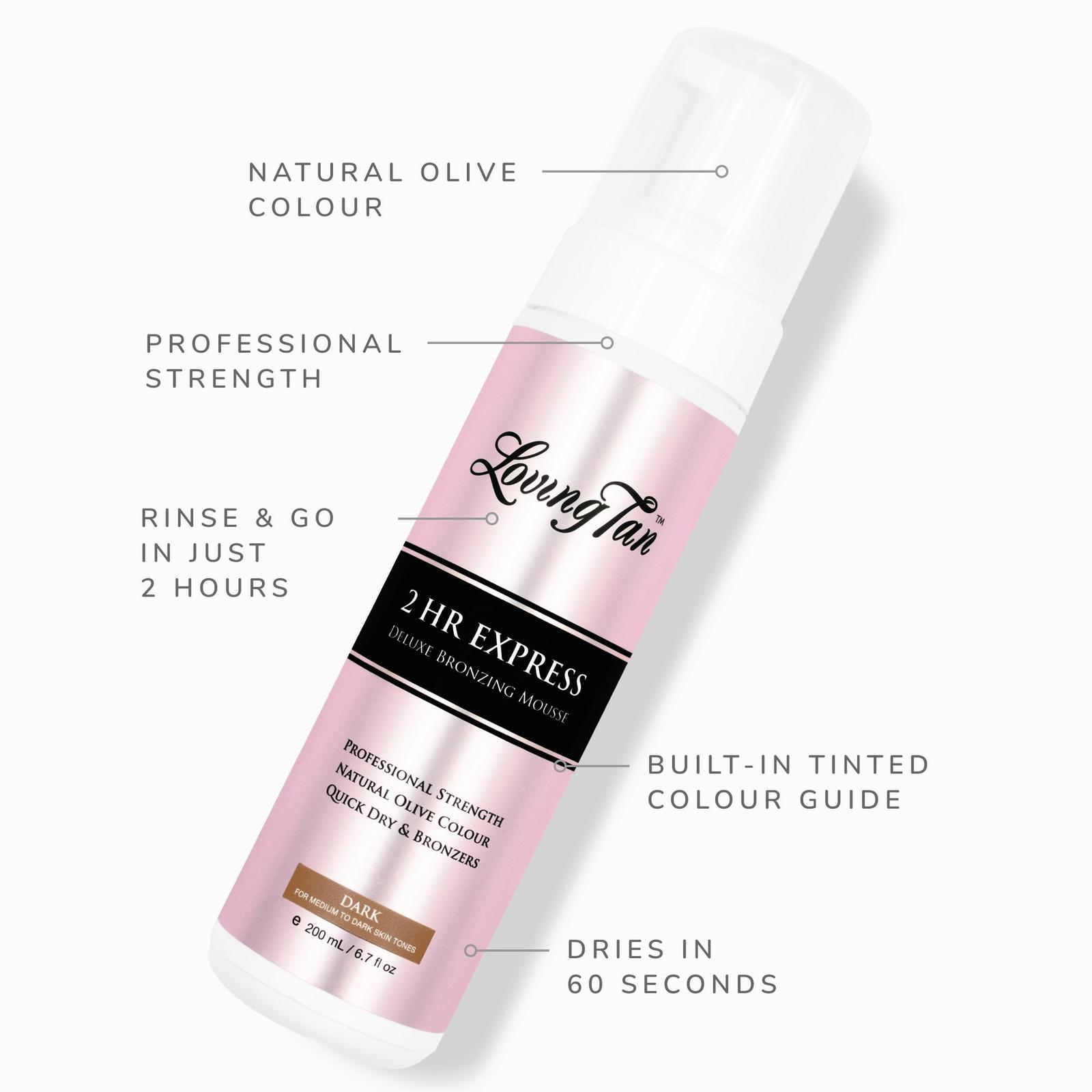 2 HR Express Self Tanning Mousse Dark