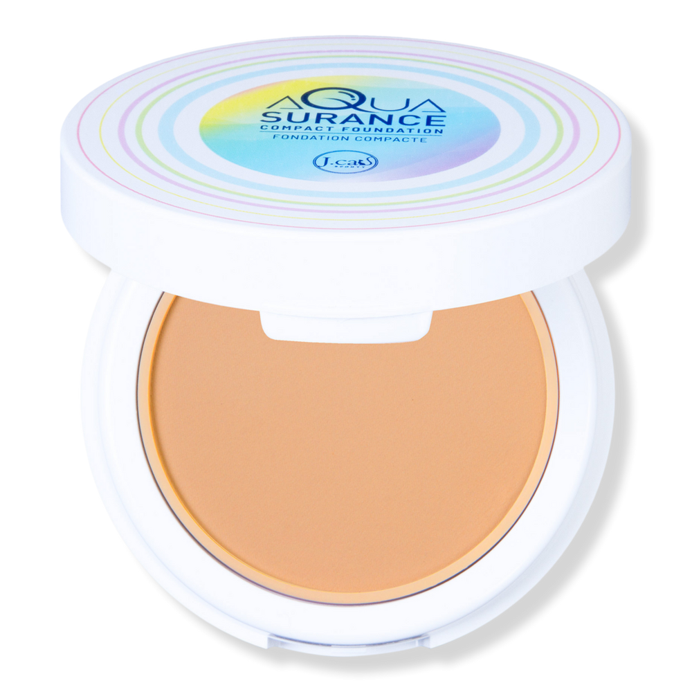 J.cat Beauty Aquasurance Compact Foundation - Natural In Brown