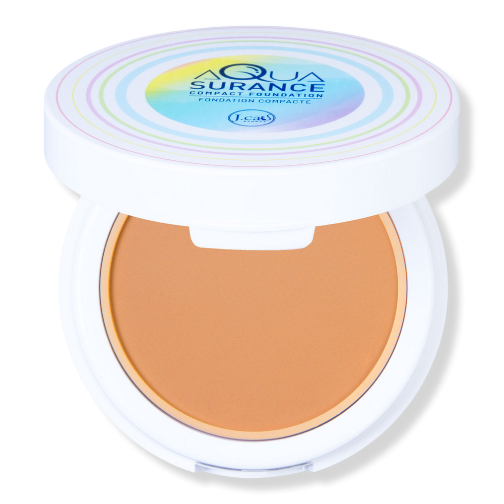 J.cat Beauty Aquasurance Compact Foundation - Medium Beige In Brown
