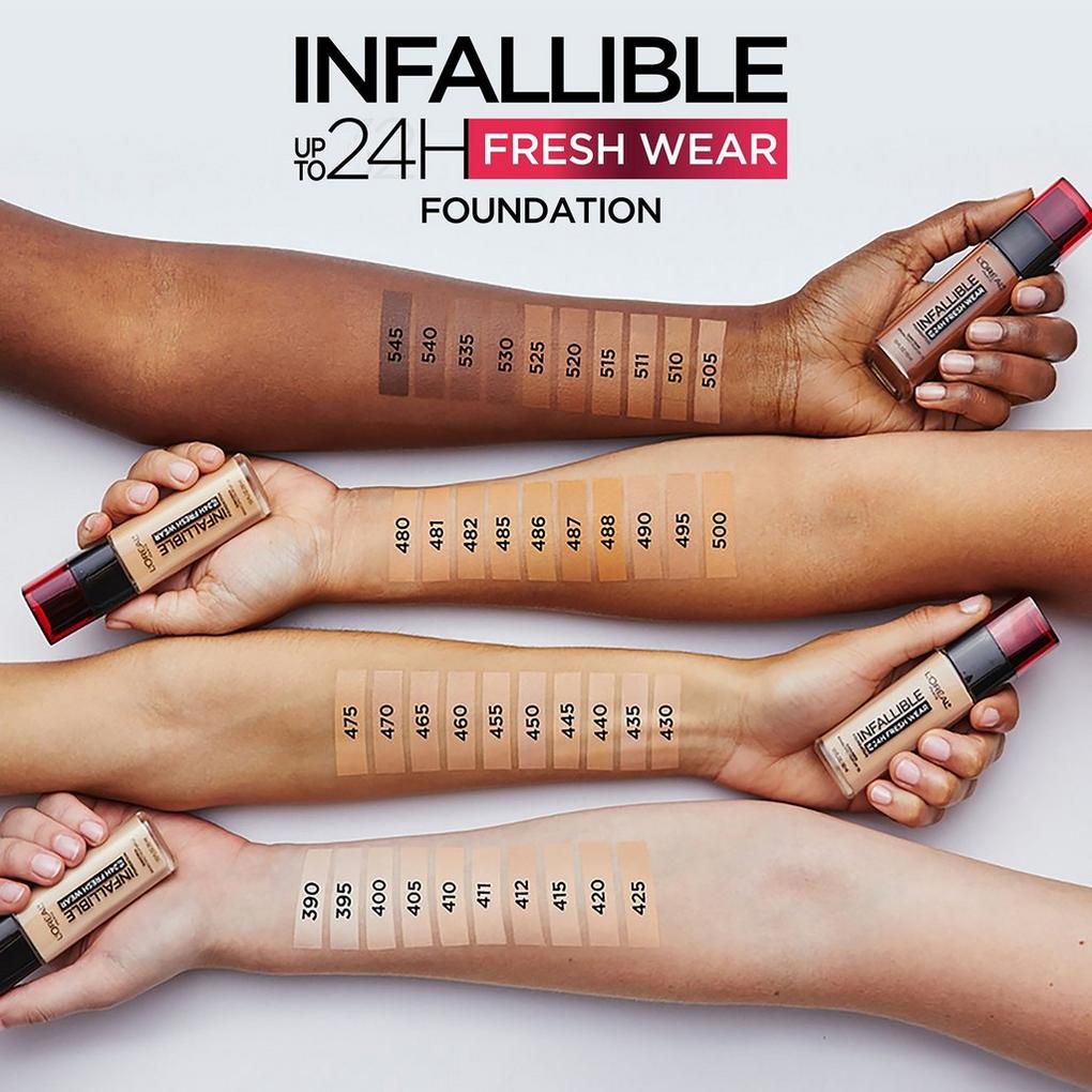 Base de maquillaje Infallible Pro-Matte L'Oréal Paris, Tono 104 Golden Beige