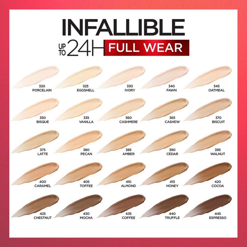 L'Oréal Paris Infallible 24H Full Wear Concealer, Full Coverage Concealer