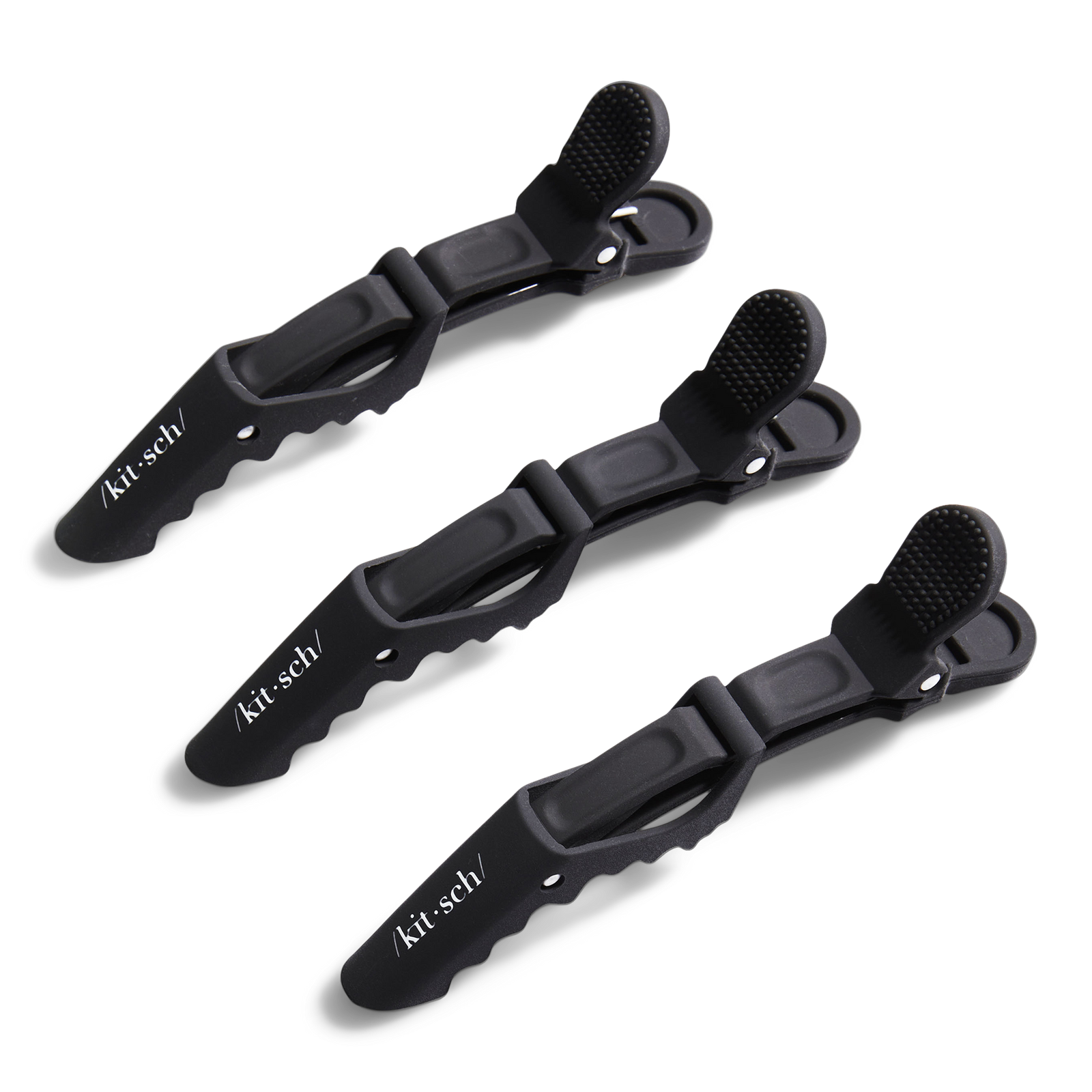 Black No Slip Crocodile Clips