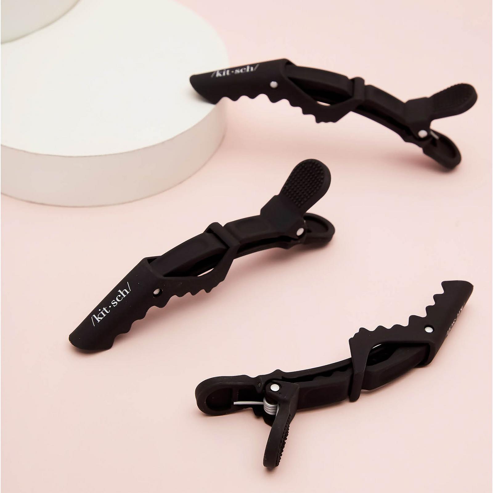 Black No Slip Crocodile Clips