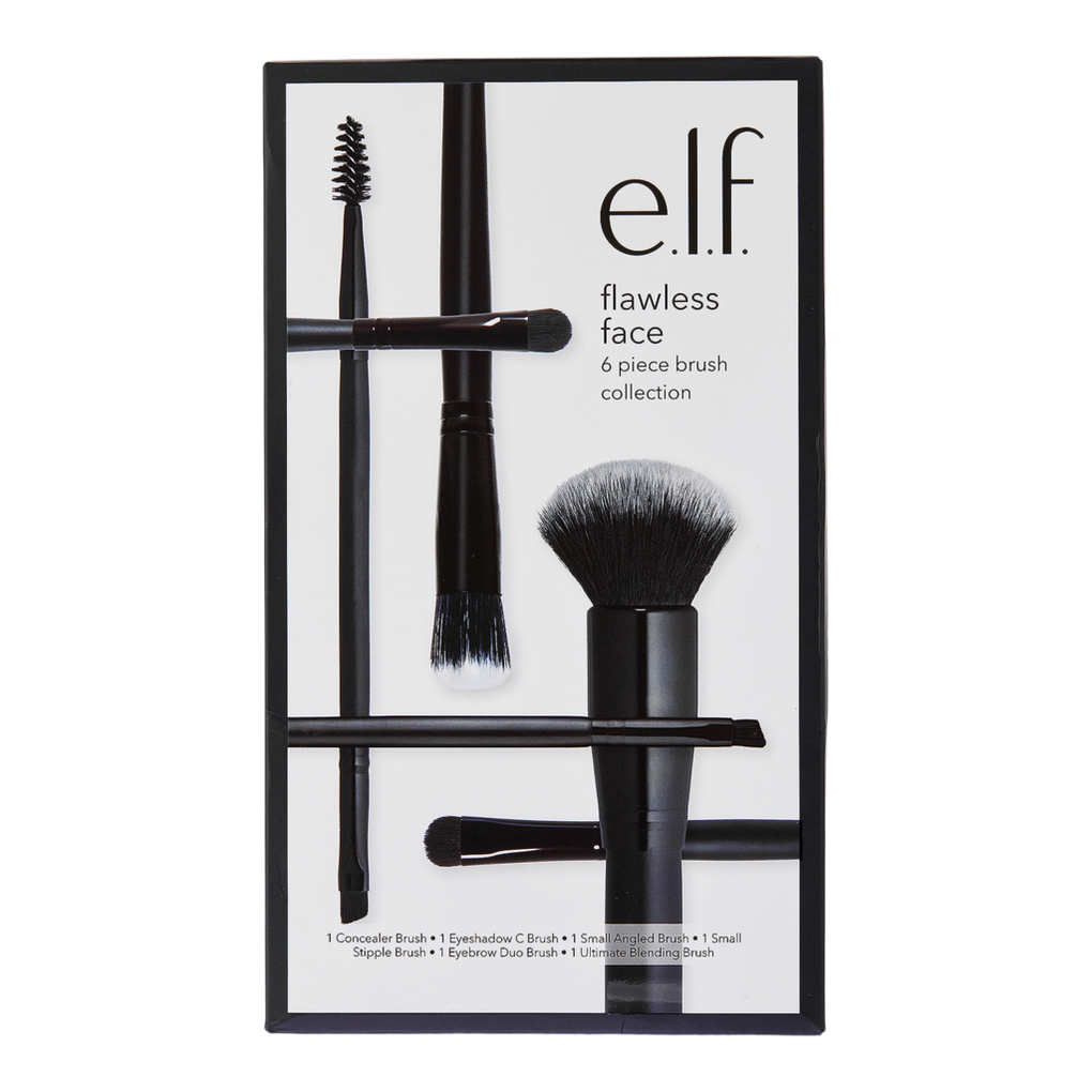 e.l.f Travel Duo Blending & Stipple Cosmetic Makeup Brush