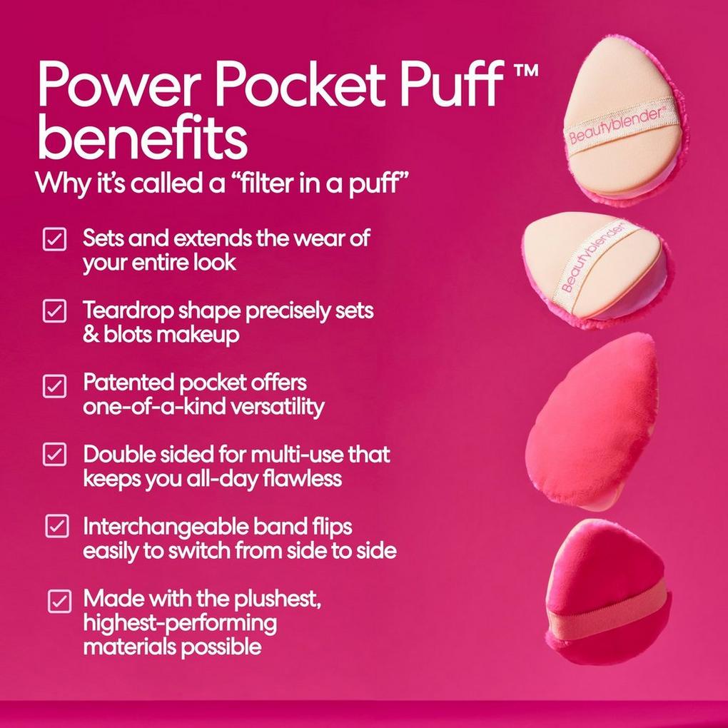 Beautyblender Power Pocket Dual Sided Powder Puff