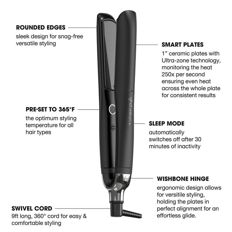 ghd - Black Platinum+ Styler 1'' Flat Iron | Ulta Beauty