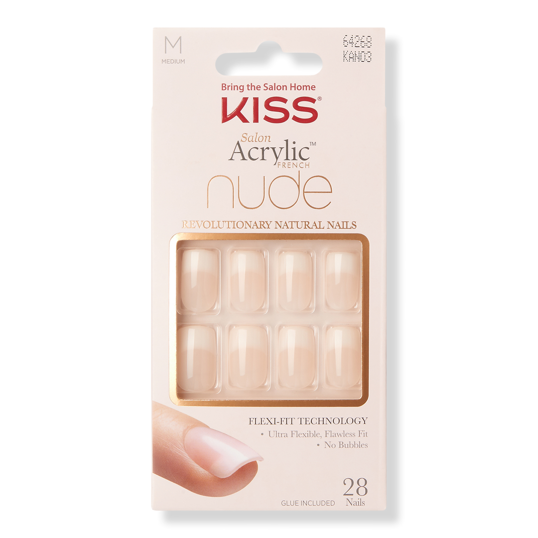 Kiss Salon Acrylic French Nude Nails #1