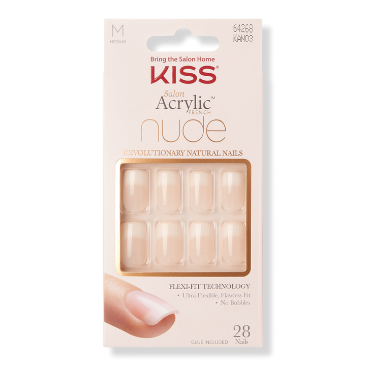 Kiss Cashmere Salon Acrylic French Nude Nails #1