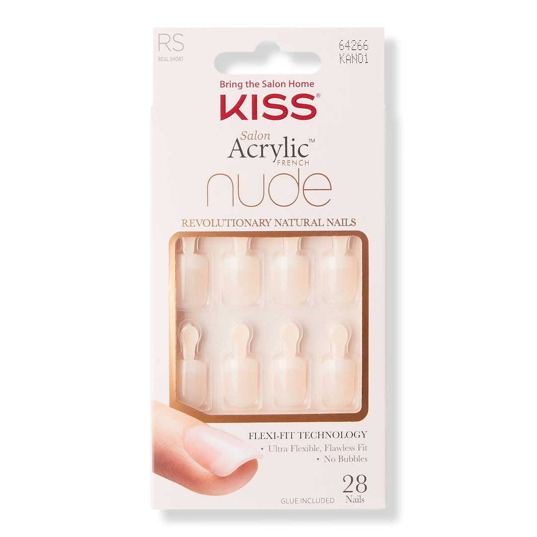 Kiss Salon Acrylic French Nude Nails #1