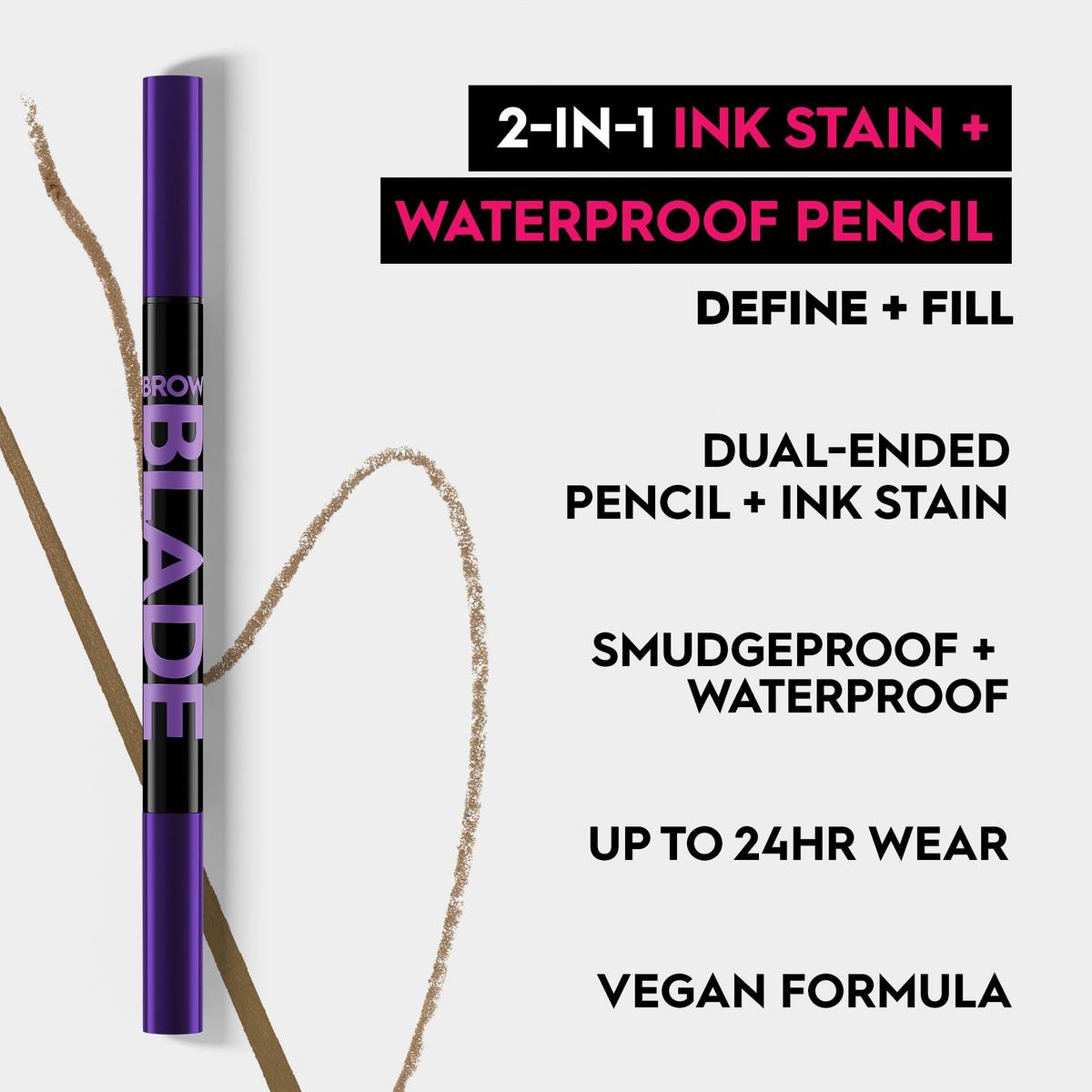 Brow Blade 2-in-1 Eyebrow Pen + Waterproof Pencil