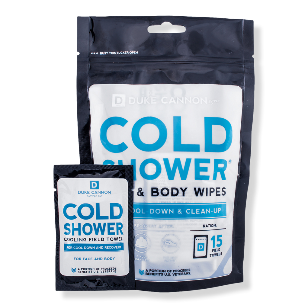 Duke Cannon Supply Co. Cold Shower Face + Body Wipes Multipack