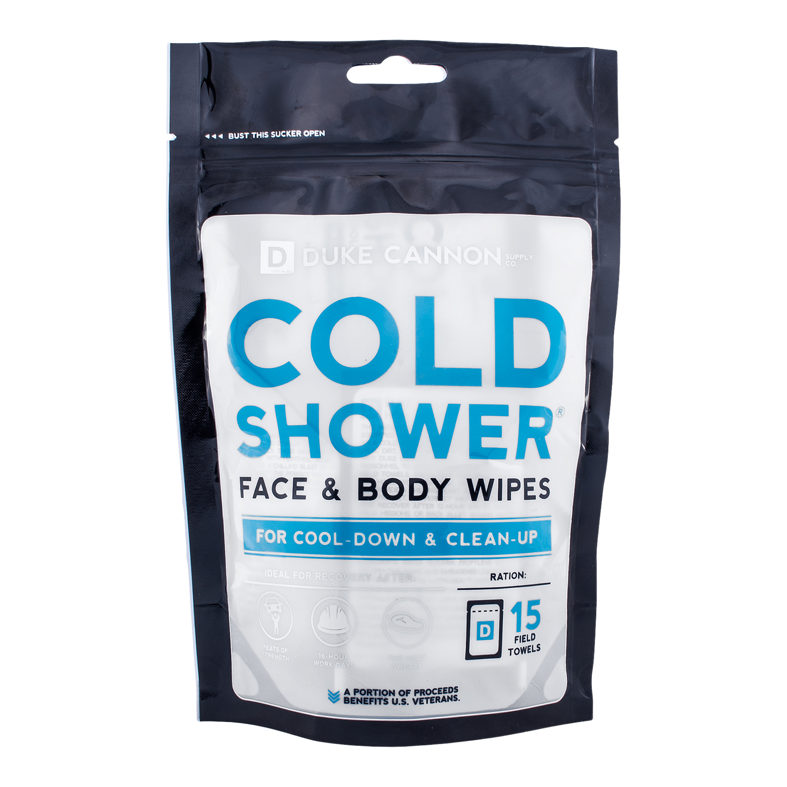 Cold Shower Field Towels Face & Body Wipes