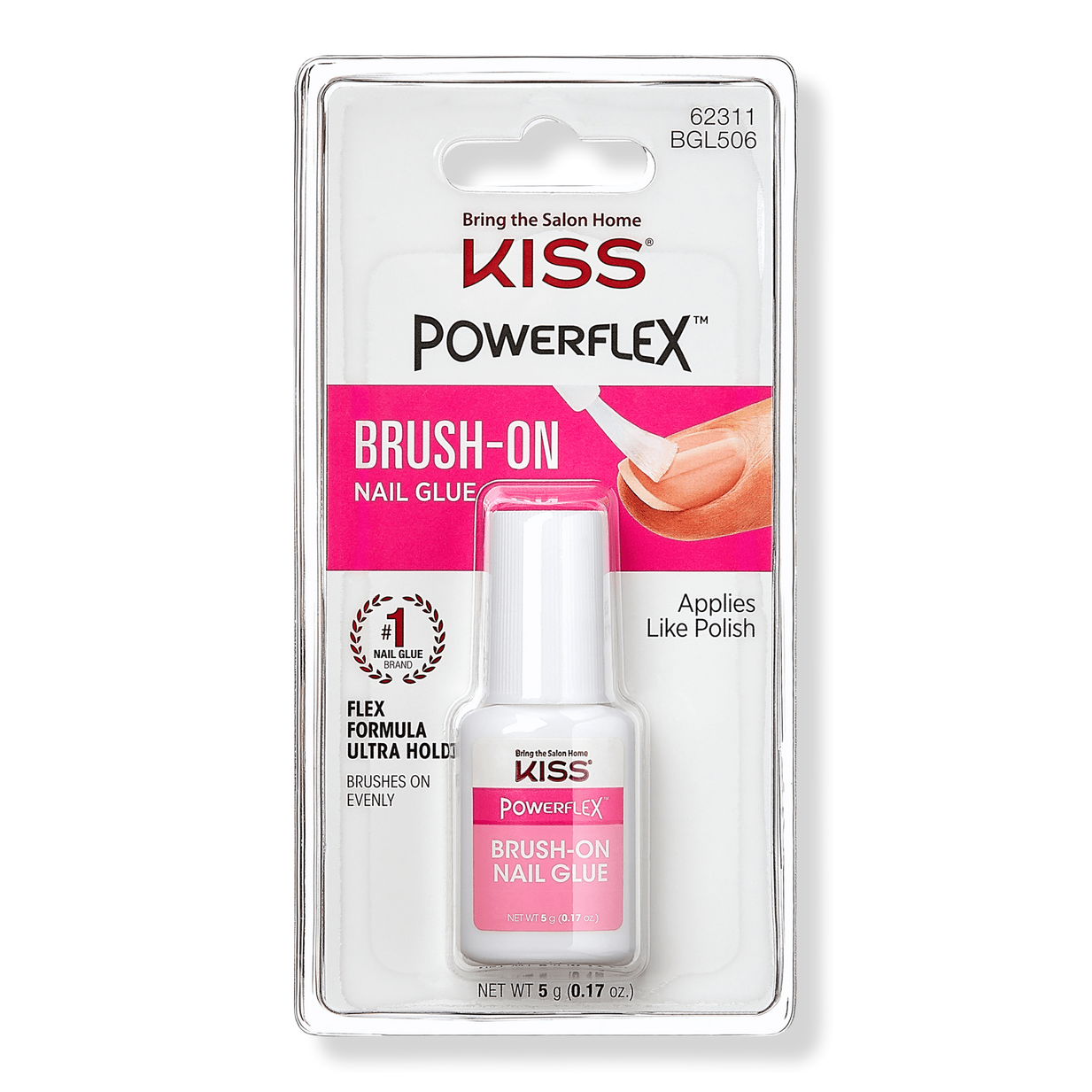 PowerFlex Ultra-Hold Brush-On Nail Glue - Kiss | Ulta Beauty