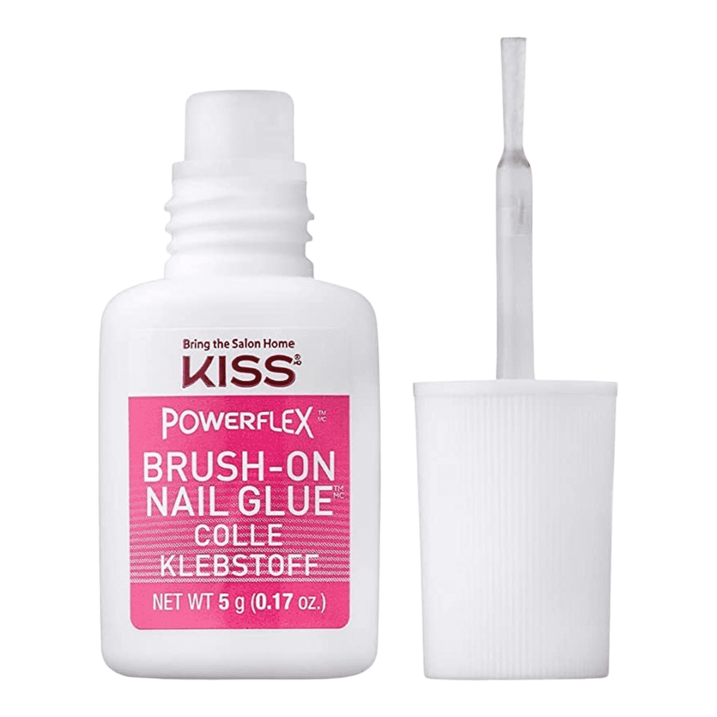 PowerFlex Ultra-Hold Brush-On Nail Glue - Kiss