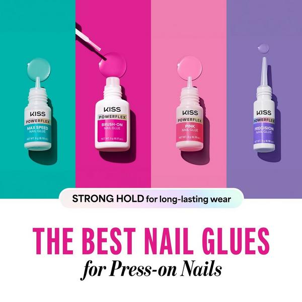 Kiss PowerFlex Brush On Ultra Hold Press On Nail Glue #8