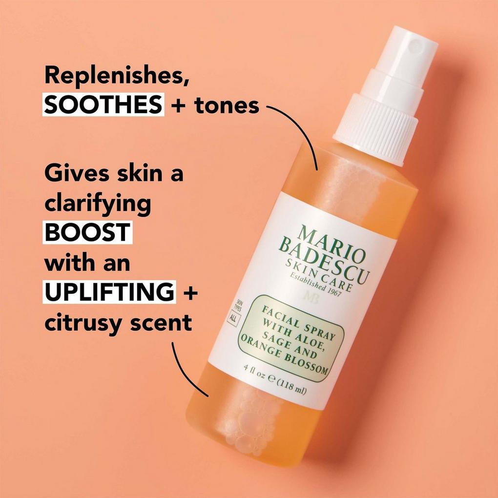 få øje på linned Gør det tungt Facial Spray with Aloe, Sage and Orange Blossom - Mario Badescu | Ulta  Beauty