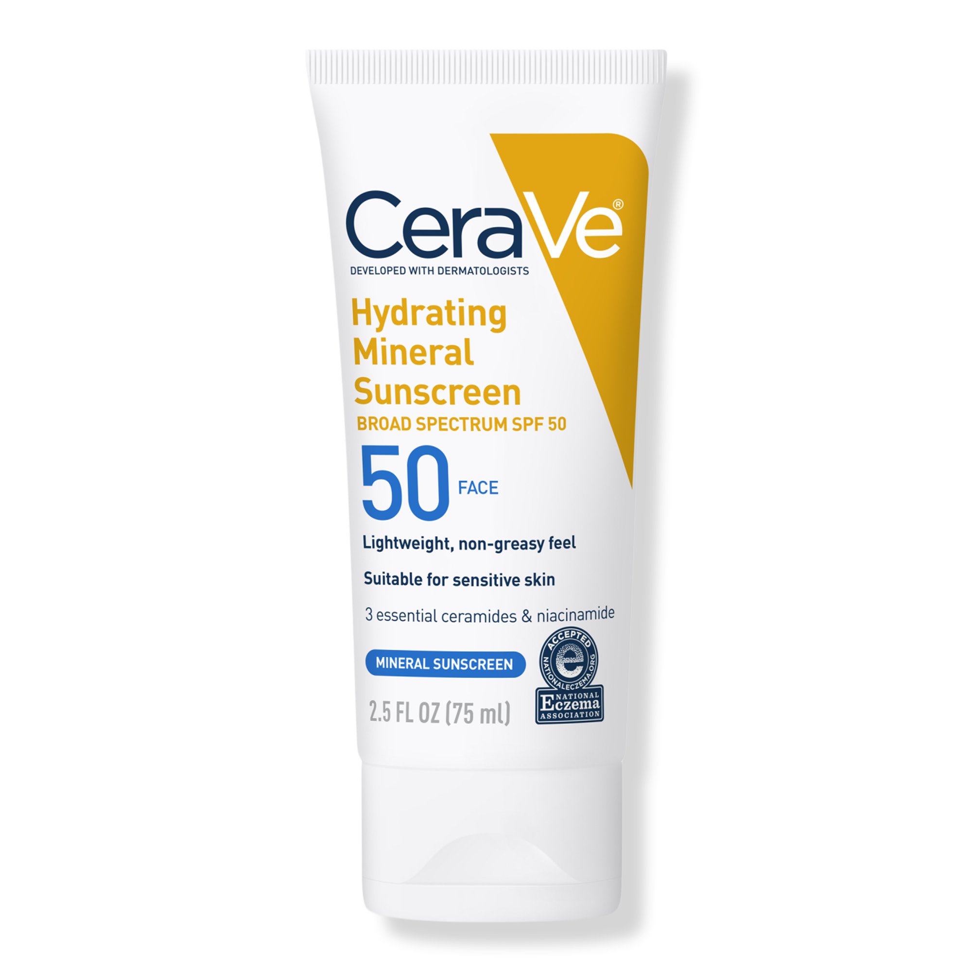 CeraVe Hydrating Mineral Sunscreen Lotion for Face SPF 50 for All Skin Types #1