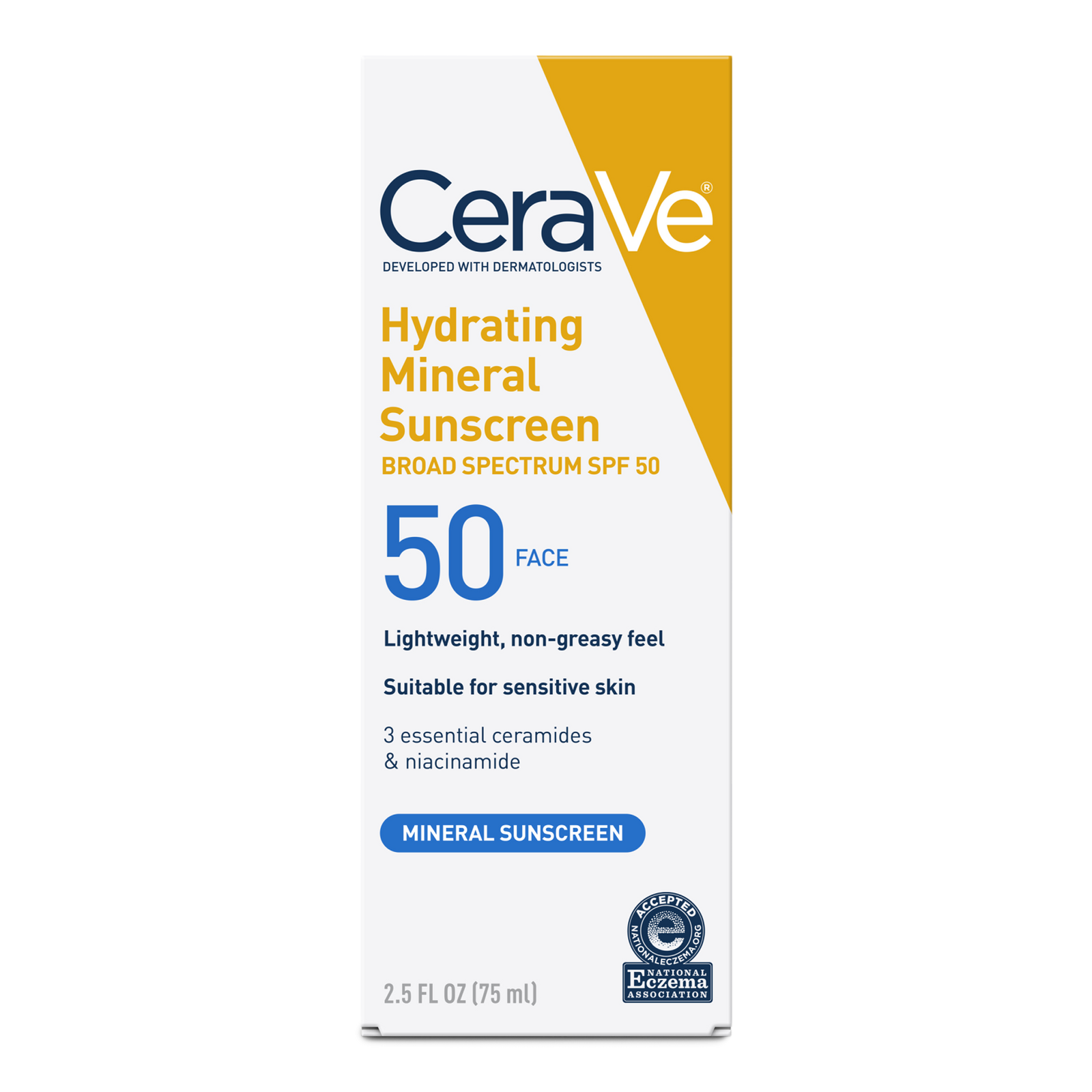 Hydrating Mineral Sunscreen Lotion for Face SPF 50 for All Skin Types