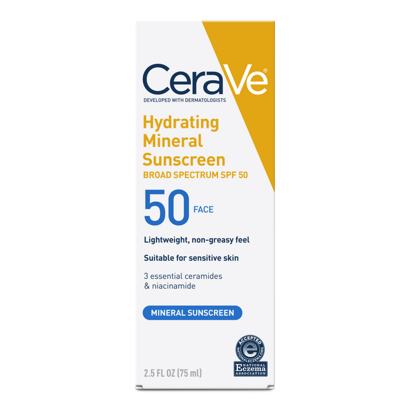 CeraVe Hydrating Mineral Sunscreen Lotion for Face SPF 50 for All Skin Types #2