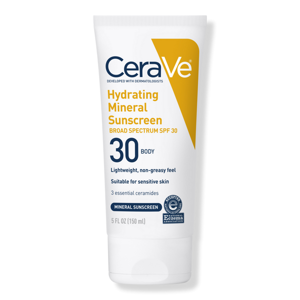 CeraVe Hydrating Mineral Sunscreen Lotion for Body SPF 30 for All Skin Types #1