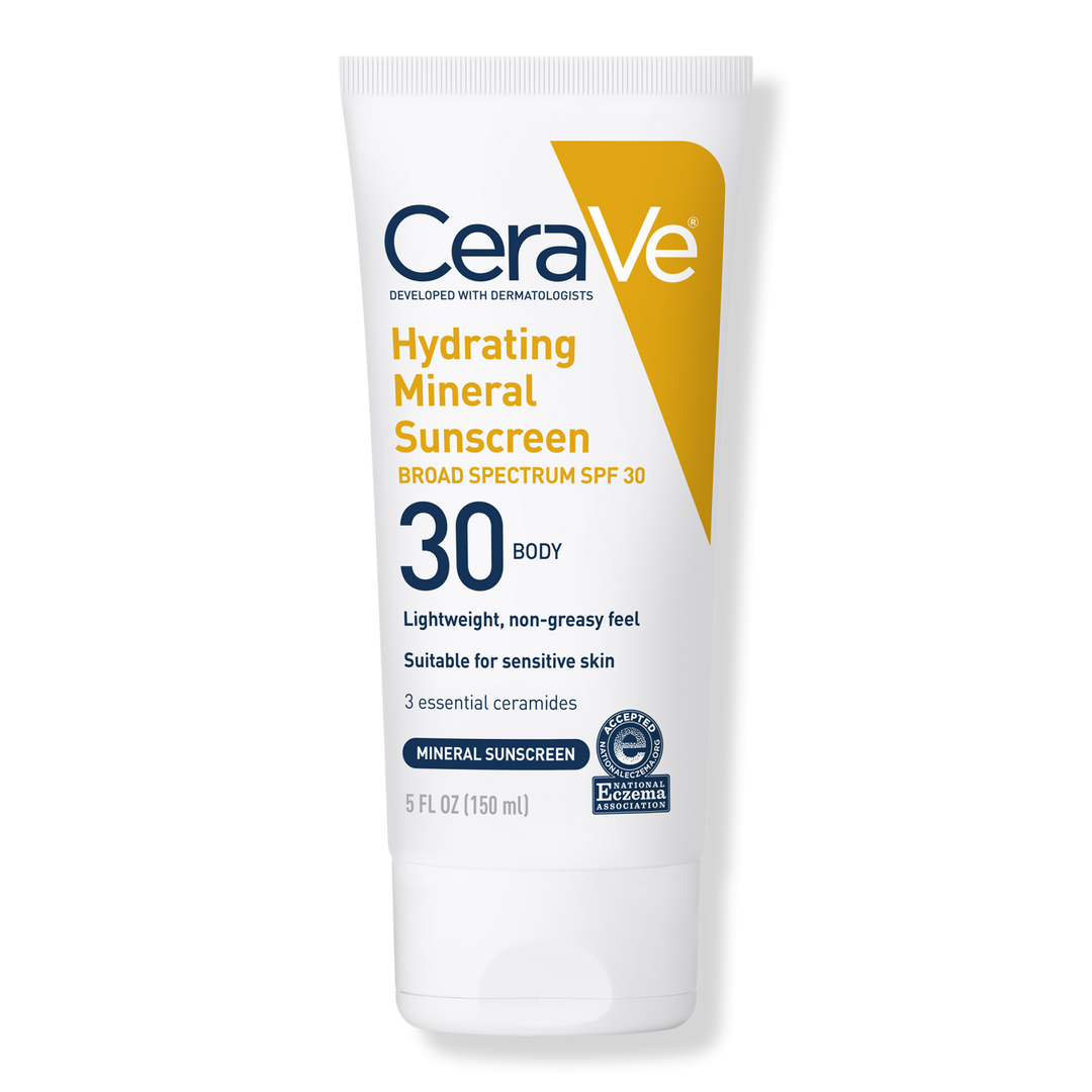 CeraVe Hydrating Mineral Sunscreen Lotion for Body SPF 30 for All Skin Types #1