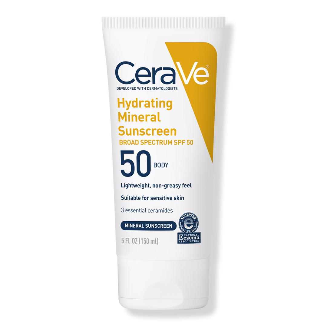 CeraVe Hydrating Mineral Sunscreen Lotion for Body SPF 50 for All Skin Types #1