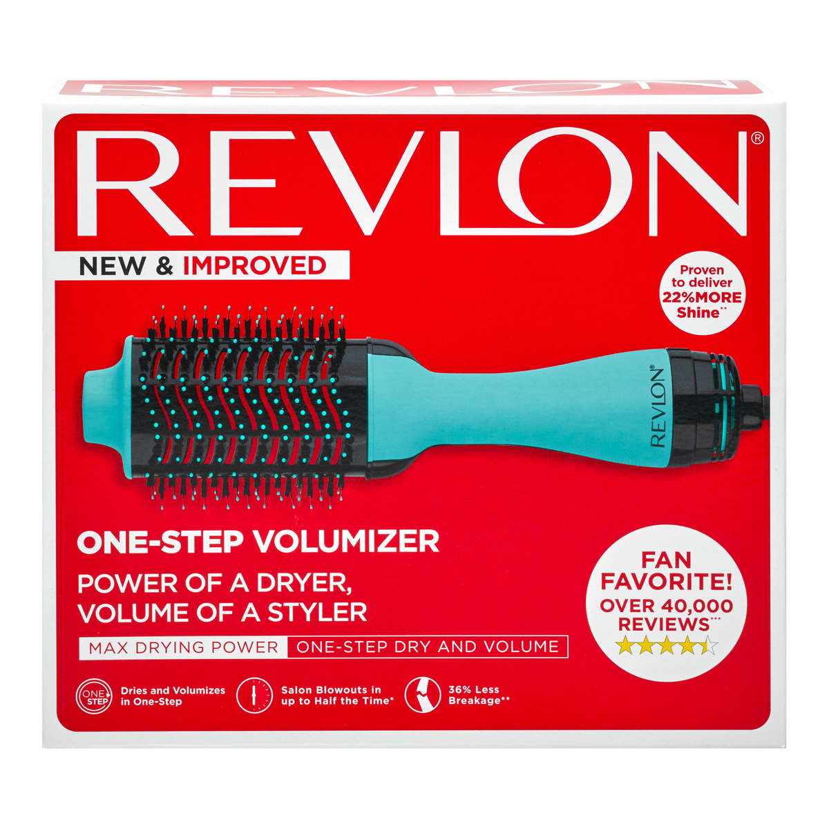 Revlon One-Step Volumizer Original 1.0 Hair shops Dryer and Hot Air Brush